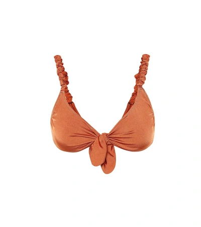 Reina Olga Luca Bikini Top In Orange