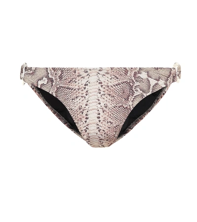 Reina Olga Rings Bikini Bottoms In Beige