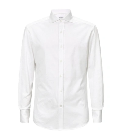 Brunello Cucinelli White Cotton Shirt