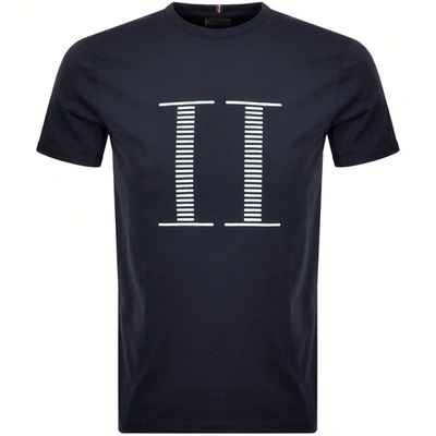 Les Deux Crew Neck Encore T Shirt Navy