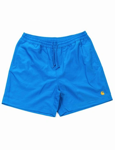 Carhartt Wip Chase Shorts - Azzuro Colour: Azzuro In Blue