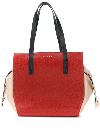 Marni Women's Red Leather Tote