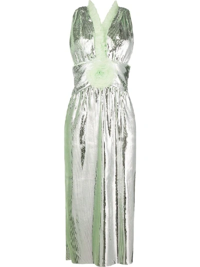 Marco De Vincenzo Women's Silver Synthetic Fibers Dress