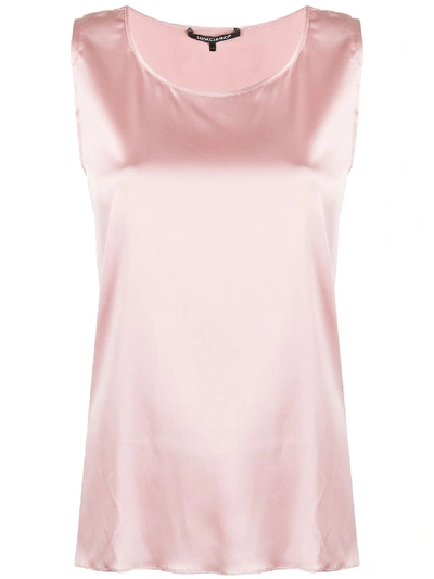 Luisa Cerano Relaxed Silk Tank Top In Pink
