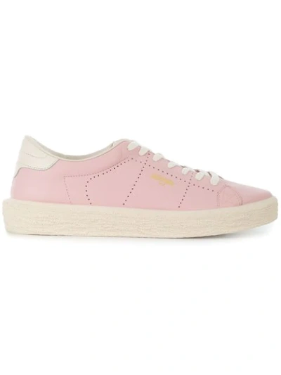 Golden Goose Tennis Leather Sneakers In Pink