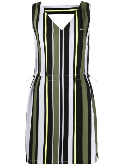Liu •jo Striped Dress 'navetta' In Black