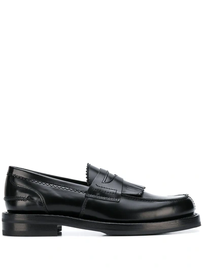 Our Legacy Fringed Slip-on Loafers In Black
