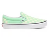 Vans Classic Slip-on Green Ash And True White Trainers In Green Ash/ True White