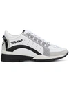 Dsquared2 551 White Black Glitter Sneaker