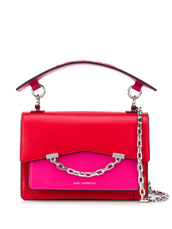 Karl Lagerfeld Red Handbag | semashow.com