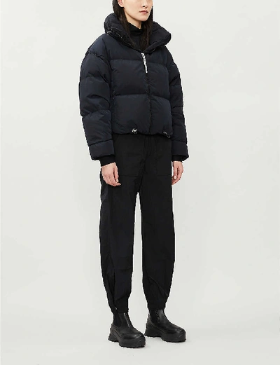 Cordova Mont Blanc Cropped Shell-down Jacket In Moonless Night