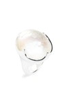 Ippolita Sterling Silver Rock Candy Mother-of-pearl Ring In White/silver