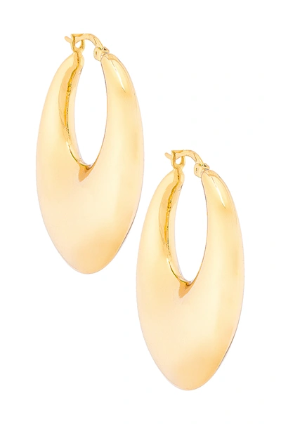 Shashi Chunky Graduated Hoop Earrings In Gold