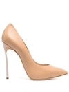 Casadei Womens Pink Leather Pumps