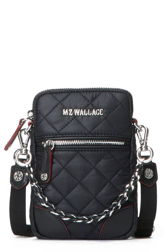 Mz Wallace Crosby Micro Quilted Crossbody Bag In Black ModeSens