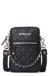 Mz Wallace Crosby Micro Quilted Crossbody Bag In Black