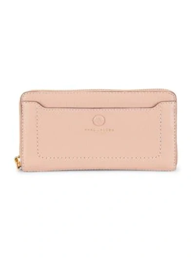 Marc Jacobs Empire City Leather Continental Wallet In Ballet