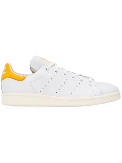 Adidas Originals Stan Smith Sneakers In White And Yellow In White