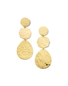 Ippolita 18k Yellow Gold Classico Crinkle Hammered Crazy 8's Drop Earrings