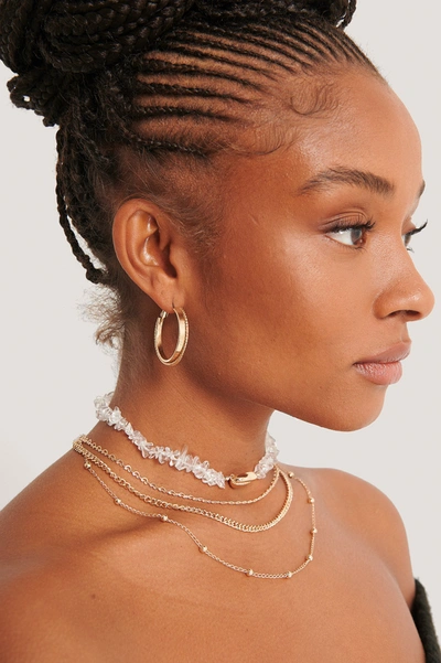 Na-kd Multilayered Shell Detail Necklace - Gold