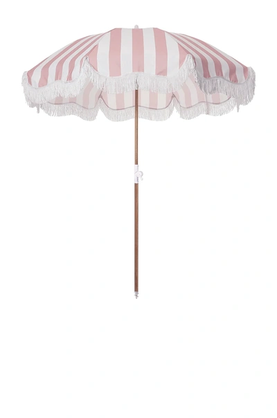 Business & Pleasure Holiday Beach Umbrella In Crew Pink Stripe