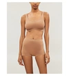 Hanro Touch Feeling Stretch-jersey Crop Top In Misty Rose