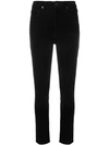 Citizen Of Humanity Rocket Crop High-rise Skinny Jeans In Black