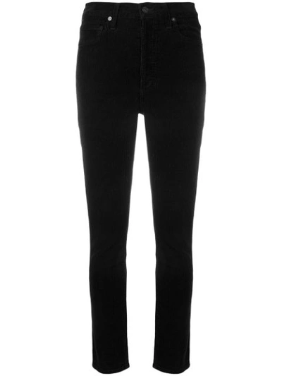 Citizen Of Humanity Rocket Crop High-rise Skinny Jeans In Black