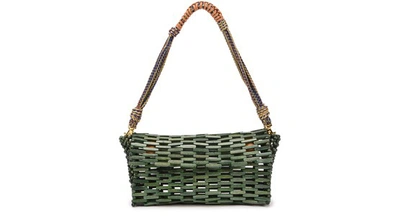 Aranaz Tia Clutch Bag In Green