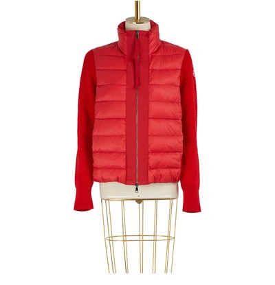 Moncler Wool Sweater In Red