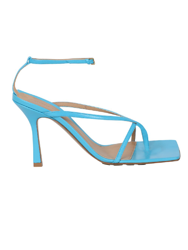 Bottega Veneta Stretch Sandals In Blue | ModeSens