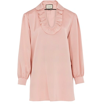 Gucci Ruffled Tunic In Pink