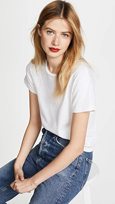 Re/done Hanes 70s Loose Tee In White