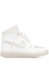 Nike Vandalised High-top Trainers In White,red