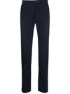 Department 5 Slim Fit Gabardine Trousers In Blue