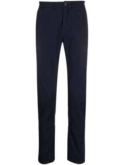 Department Five Slim Fit Gabardine Trousers In Blue
