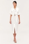 C/meo Collective Go On Midi Dress In Ivory