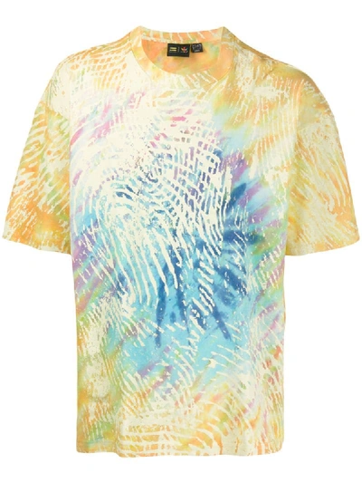 Adidas Originals By Pharrell Williams Bb All-over Tie-dye Print T-shirt In Yellow