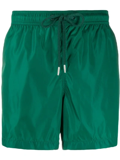 Moncler Badeshorts Mit Logo-patch In Green