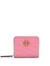 Tory Burch Women's Kira Chevron Leather Bi-fold Wallet In Pink City