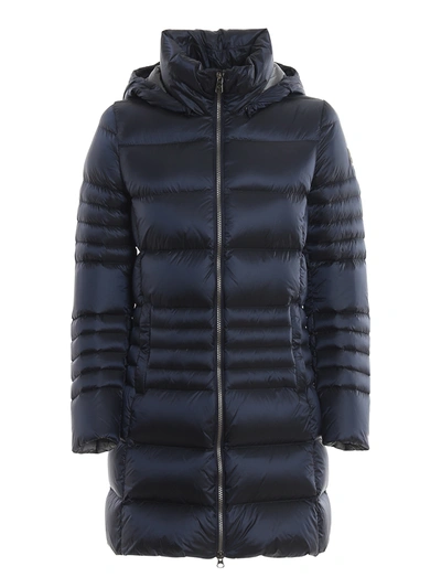 Colmar Originals Place Navy Puffer Coat With Removable Hood In Dark Blue