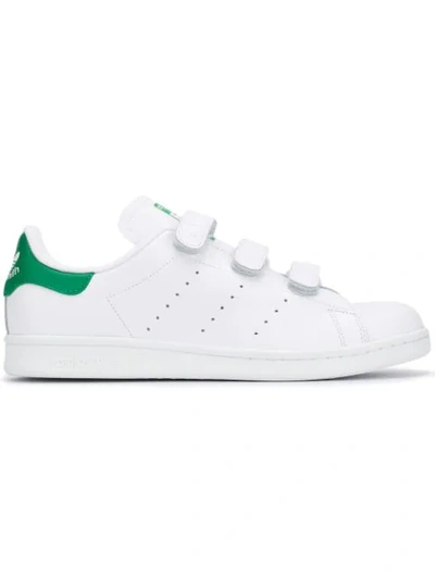 Adidas Originals Adidas Kids' Toddler Originals Stan Smith Hook-and-loop Casual Shoes In White