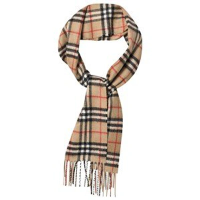 Burberry Kids' The Mini Classic Vintage Check Cashmere Scarf In Beige