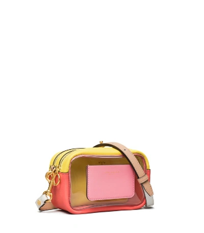 Tory Burch Perry Clear Mini Bag In Pink City/clear ModeSens