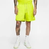 Nike Club Essentials Woven Flow Shorts In Bright Cactus/white