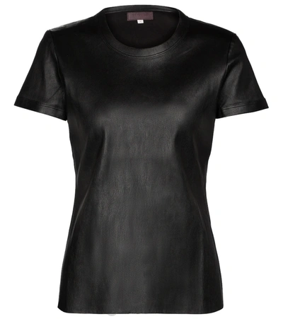 Stouls S.05 Leather T-shirt In Black