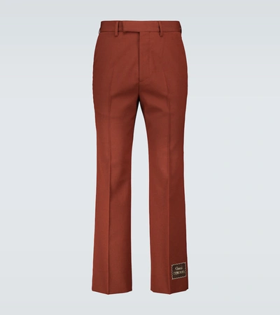 Gucci Eterotopia Wool-blend Pants In Brown