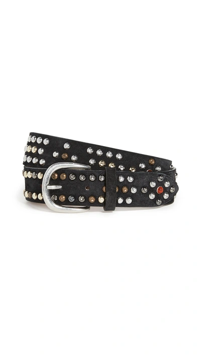 Isabel Marant Devis Belt In Faded Black