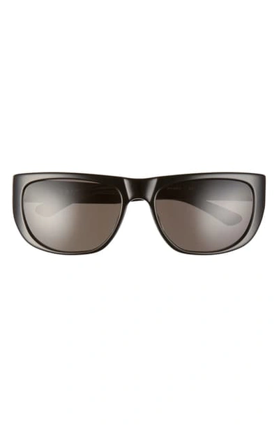 Salt Mundro 54mm Flat Top Polarized Sunglasses In Black