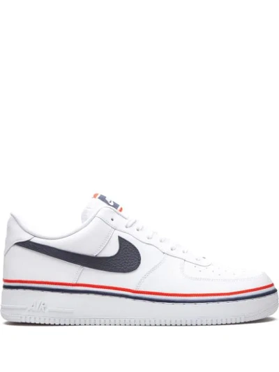 Nike Air Force 1 Lv8 Platform Sneaker In White/ Concord-university Red